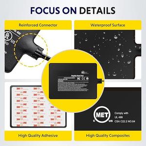 120V 8*12 trong không thấm nước bò sát nhiệt Mat có thể điều chỉnh & an toàn sưởi ấm pad cho thằn lằn, rắn & rùa chúng tôi kép hiển thị kỹ thuật số - Product Image 5
