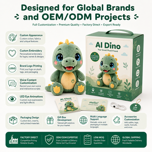Peluche Dinosaure Mignonne Parlante IA T-<span class=keywords><strong>Rex</strong></span>, <span class=keywords><strong>Jouet</strong></span> Doux en Peluche, Cadeau d'Anniversaire pour Enfants Garçons Filles Kawaii - Product Image 2