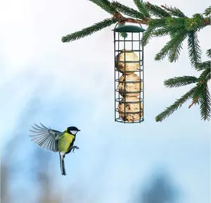 2023 gaya baru otomatis transparan luar ruangan taman burung aksesoris pengumpan makanan dan minuman biji gantung pengumpan burung