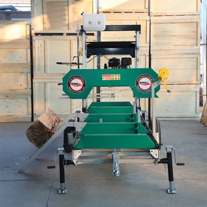 Motor de gasolina de 9HP, <span class=keywords><strong>aserradero</strong></span> portátil de banda Horizontal, motosierra de troncos, <span class=keywords><strong>aserradero</strong></span> portátil, <span class=keywords><strong>aserradero</strong></span> móvil con remolque - Product Image 2