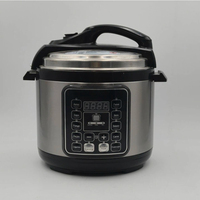 Cuisinière à pression électrique multifonction 10-en-1 de 5 L en acier inoxydable antiadhésif avec écran LED pour usage domestique et hôtelier
