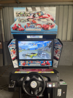 Machine de jeu vidéo de course automobile 32 Outrun à monnayeur pour divertissement intérieur, simulateur d'arcade de conduite, à vendre