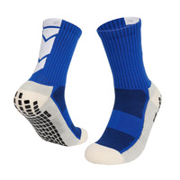 Chaussette de compression personnalisée à haute élasticité Chaussettes en éponge de football de football professionnelles antidérapantes pour hommes