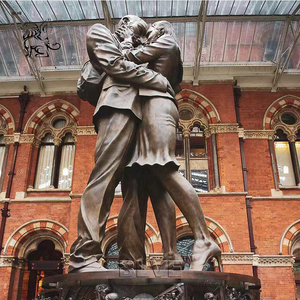 Escultura de Metal para Jardín de Tamaño Real BLVE, Figura de Pareja Abstracta, Estatua de Mujer de Bronce - Product Image 2