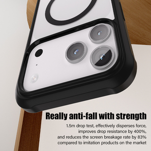 Sang trọng chất lượng cao dual-side 360 bảo vệ đầy đủ Tempered Glass TPU PC trường hợp điện thoại không dây sạc thiết kế trong suốt mạnh mẽ - Product Image 5