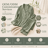 Fabricant de pyjamas en bambou sur mesure, pyjama femme respirant d'été en deux pièces, ensembles de vêtements de détente à manches courtes pour femmes sur mesure