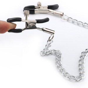 Adjustable Pressure Body Clamps with Chain Necklace Non‑Piercing Faux Body Jewelry Adjustable Body Clips for Party <b>Cosplay</b> - Product Image 4