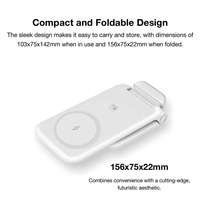 Support de charge magnétique pliable multifonction 3 en 1 Chargeurs sans fil pour iPhone Watch pour Airpods