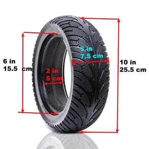 <span class=keywords><strong>Pneu</strong></span> plein 10x3.0 en caoutchouc noir durable, très vendu, pour trottinette électrique, pièces de rechange pour trottinette - Product Image 3