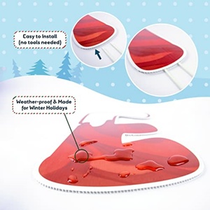 Joyeux Noël – Panneaux de jardin à grandes lettres de 16 po, résistants aux intempéries, en PP – Ensemble de décoration de Noël extérieure pour pelouse - Product Image 6