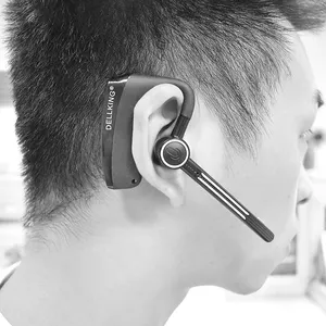 Earphone Bluetooth profesional, Headset kait Earphone tunggal nirkabel Bluetooth profesional PTT Dual untuk radio dua arah E2