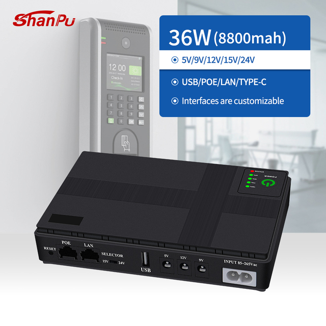 Mini Portable UPS DC Battery Backup 8800mah Mini Ups for Wifi Router Modem CCTV Camera Home