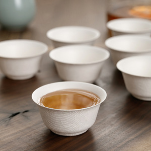 Juego de Tazas de Té Kung Fu Desechables, 40-60 Piezas, Fibra de Caña de Azúcar, Ecológicas, Apilables, Biodegradables, para el Té de la Tarde - Product Image 4