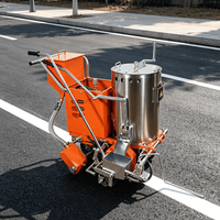 Machine de marquage routier thermoplastique vibrante avec machine de peinture de lignes de stationnement pour des lignes de stationnement éclatantes