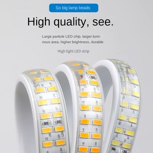 ไฟ LED คุณภาพสูง 240LEDs/m แถบไฟ LED ขนาด 4 มม. แผงวงจร PCB สีขาว DC 12V IP65 สำหรับใช้ภายในอาคาร ตัดได้ ควบคุมด้วยรีโมท CRI80 แสงเดย์ไลท์ 6000K - Product Image 5
