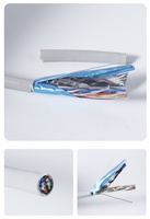 Câble réseau Ethernet CAT5 double blindage 100m PVC Cuivre sans oxygène Paire torsadée à huit conducteurs Surveillance domestique Haut débit