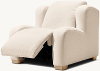 Meubles de salon de style américain de luxe canapé inclinable électrique chaise longue en bois cadre en bois massif inclinable à mouvement
