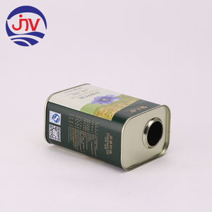 Emballage d'huile comestible rectangulaire 500 ml, boîte en métal pour huile d'olive avec impression personnalisée - Product Image 4