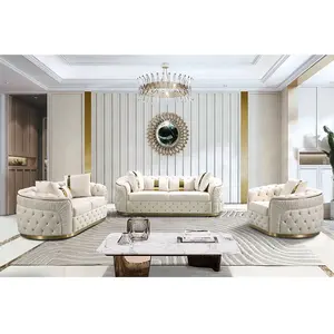 Sofà sezionale Winforce divano in velluto di lusso Chesterfield divano con bottoni divano trapuntato divano Design nordico Hotel soggiorno mobili divani