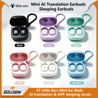 Écouteurs de traduction IA en temps réel, prise en charge des appels audio et vidéo, mode chat IA, son stéréo HD, écouteurs pour la musique de sommeil, casque de voyage