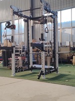 Y200 Station de musculation multifonctionnelle Smith Machine à domicile, la plus vendue, avec pile de poids en acier de 70 kg, écologique et durable, pour un entraînement complet du corps