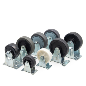 Rueda Giratoria de Goma de <span class=keywords><strong>4</strong></span> Pulgadas con Freno y Luz, Rueda de Carrito de Compras de TPR de 3 Pulgadas, Rueda de Carrito de Mano, Material de Hierro Duradero - Product Image 2