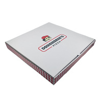 CHING TA Ensemble de boîtes à pizza et de sacs en papier personnalisés, boîte d'expédition en carton avec logo imprimé pour l'emballage alimentaire, boîte pour restaurant
