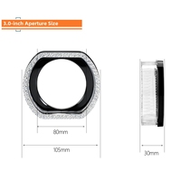 Couverture décorative LED 5D multicolore pour phares Angel Eye de voiture et moto, contrôlée par Bluetooth, avec feux de jour et clignotants
