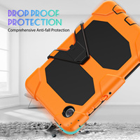 Étui de protection pour robot à 3 couches antichoc avec protection d'écran pour Samsung Tab A11+ Plus X230/X235/X236
