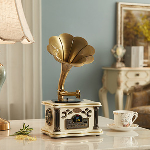 Multi Function Portable Gramophone <b>Speaker</b> With FM Radio For Home Car Use <b>USB</b> TF Card Slot Plastic Material Compact Design - Product Image 5