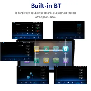Fabrika L1 32GB araba radyo 9 inç evrensel dokunmatik ekran araç DVD oynatıcı oyuncu Android oto WIFI radyo Bluetooth