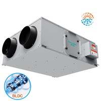 Ventilation à économie d'énergie avec récupérateur de carbone HRV ERV à pression positive pour diffuseur, hôtel, hôpital, salle de bain, cuisine, extérieur, parc