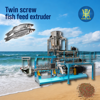 Extrudeuse alimentaire pour poissons, machine d'extrusion de granulés pour aliments pour poissons, usine d'alimentation pour poissons