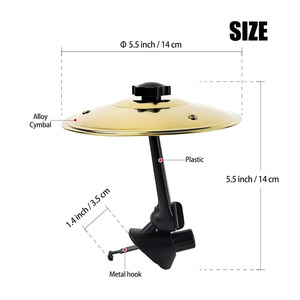 Mini Tambor de Coche HH de 5.5 Pulgadas con Clip para Rejilla de Ventilación, Material ABS, para Amantes de la Música, Accesorio Divertido para Conducir con Gancho Ajustable - Product Image 2