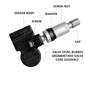 Sensor TPMS programable Universal hecho por Mitsubishi para vehículos <span class=keywords><strong>Ford</strong></span> nuevo Sensor de control de presión de neumáticos de Metal - Product Image 4