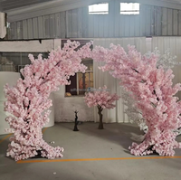 Künstlicher Kirschblütenbaum aus Fiberglas und Seide, 2,5m Blumenbogen für Neujahr, Hochzeit, Hotel, Veranstaltungshalle, Ausstellungsdekoration, Außenbereich