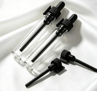 Flacon compte-gouttes en verre transparent, mini flacon compte-gouttes pour huiles essentielles, flacon d'échantillon de parfum