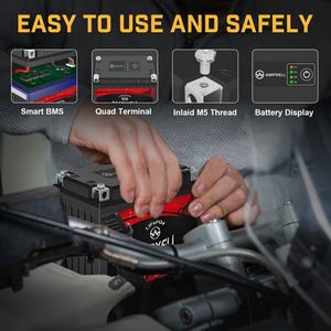 ヤマハyxx12-bs/ytx1bs/ytx16-bs4用12v8ah鉛酸交換Lifepo4オートバイスターターバッテリー - Product Image 4