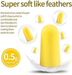 سدادات أذن مخصصة للنوم عازلة للصوت، سدادات أذن آمنة لإلغاء الضوضاء للرماية مصنوعة من رغوة البولي يوريثين - Product Image 4