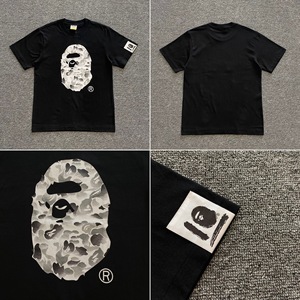 T-shirt a maniche corte personalizzata in cotone vintage pesante 260g con stampa Shark Letter per Ape Head, per vendita all'ingrosso transfrontaliera - Product Image 2