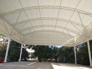 Fabricante Chino de Techos para Canchas Deportivas de Pádel, Tenis y Fútbol, Estructura Tensada de PVDF Personalizada, Resistente al Viento y de Rápida Construcción - Product Image 4