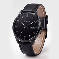 Montres à quartz pour femmes BOMAXE, en acier inoxydable de luxe, bracelet en cuir, largeur 18 mm, style simple, cadran en verre, aiguilles, personnalisation OEM