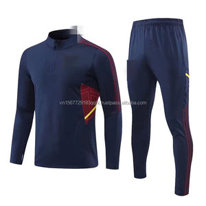 Traje de Entrenamiento de Fútbol de Manga Larga con Media Cremallera para Adolescentes, Diseño Personalizable Impreso, Secado Rápido, Transpirable, Ropa Deportiva Anti-UV - Product Image 6