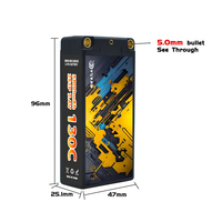 Upgrade VSVAW 2S baterai Lipo 7.4V 5800mAh 130C, Kompatibel 1/10 mobil Drift kendali jarak jauh mendaki mobil cangkang keras baterai