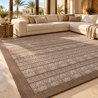 Tapis de salon haut de gamme en laine et soie de Nouvelle-Zélande, style moderne, fait main, tufté, pour la décoration de villas de luxe