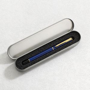 Wholesale Metal Office Ballpoint Pen Business Gift Set Silk Screen Printed Custom Logo Corporate Commemorative Welcome Gifts - Product Image 4