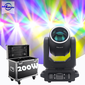 Faro a Testa Mobile Beam Both <span class=keywords><strong>Lighting</strong></span> da 200W con Effetti Arcobaleno <span class=keywords><strong>PLUS</strong></span> e Luci da Palco DMX512 per Teatro, DJ Set, Feste - Product Image 1