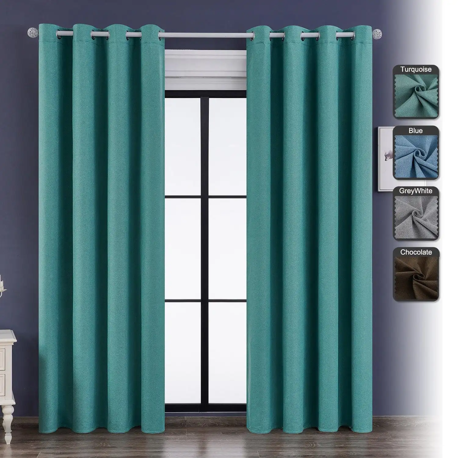 Modern Blackout Curtains For Living Room Bedroom Window Treatments Solid Color Blinds Drapes Kids Room Curtain Custom