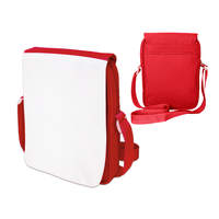 Sac bandoulière carré uni de petite taille pour voyage en extérieur, personnalisable par impression par transfert thermique, fournisseur chinois