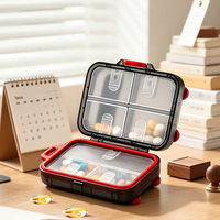 Boîte de rangement de luxe pour pilules, étanche, pour vitamines, conteneur durable pour médicaments pour adultes